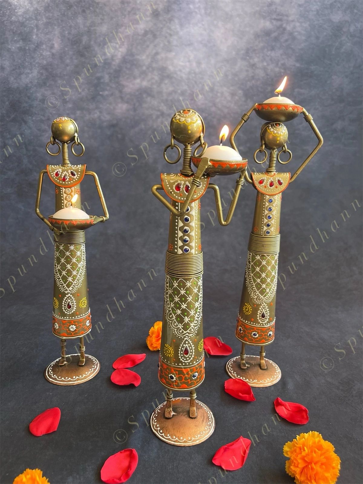 Tribal Figurine Tea Light Holder