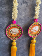 Pichwai Art Chameli String Dangler Set of 2