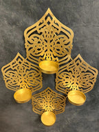 Designer Wall Hanging Four Tea Light Holder Wall Decor