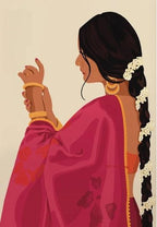 Aaj ki Nari Canvas Framed