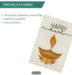 Happy Diwali Garden Flag with Stand