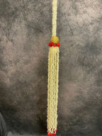 Mogra Rose Rajnigandha Dangler with Golden Ball