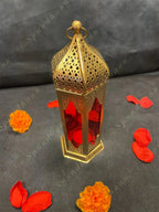 Moroccan Slim Golden Lanterns