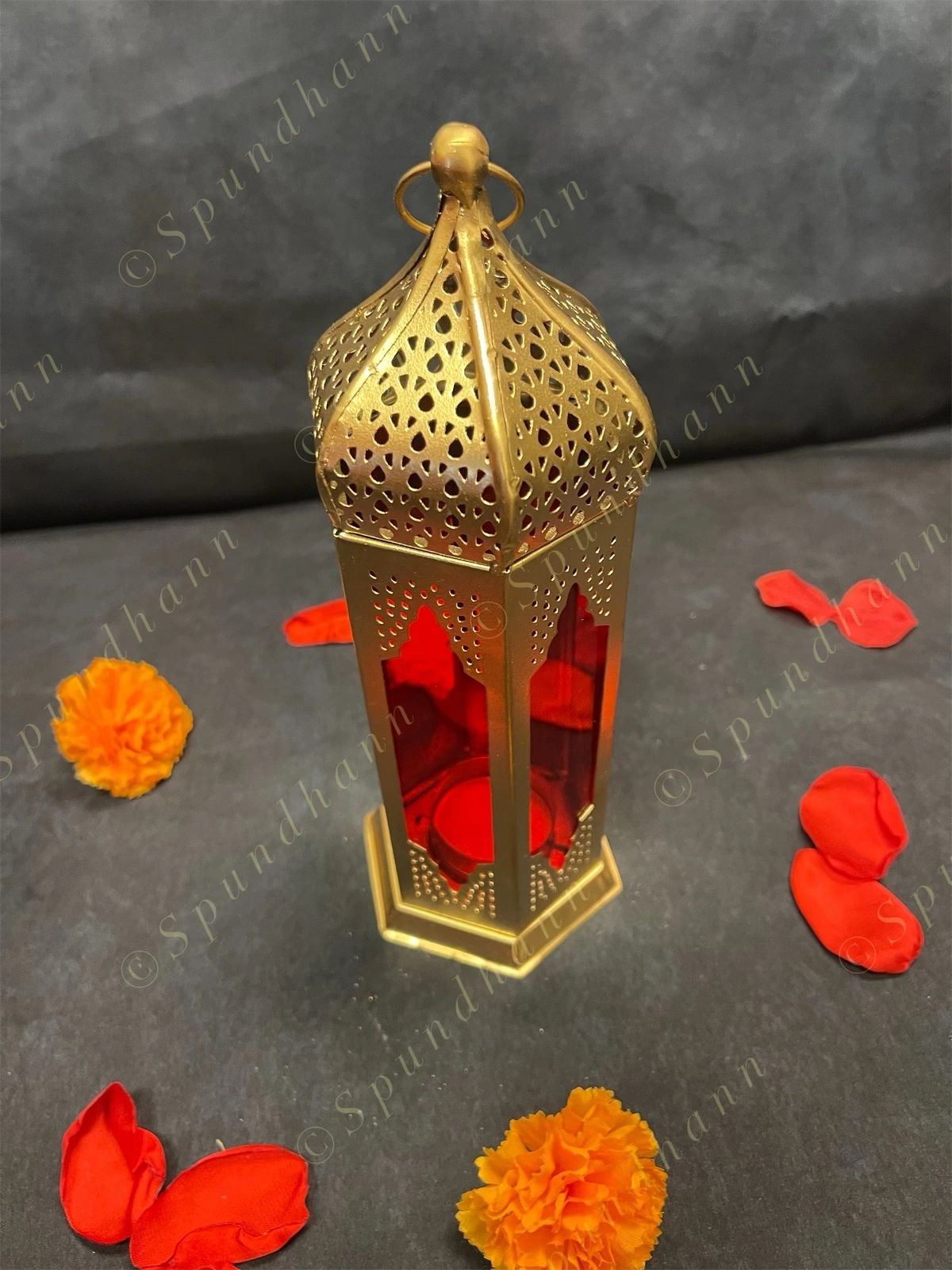 Moroccan Slim Golden Lanterns
