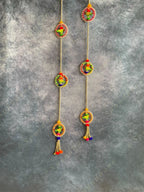Parrot & Beads Tassel Dangler Set of 2
