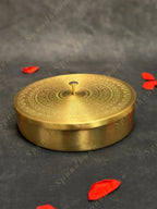 Pure Brass Minakari (Spice) Masala box with 7 Containers