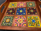 Ceramic Styled Wooden PARTY SERVING TRAY