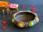 Terracotta Floral Urli Bowl (ONLY IN PERSON PICK UP)
