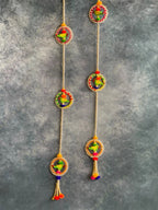 Parrot & Beads Tassel Dangler Set of 2