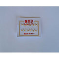 Set of 12 gold-tone nose pins on a display card with 'Made in India' branding