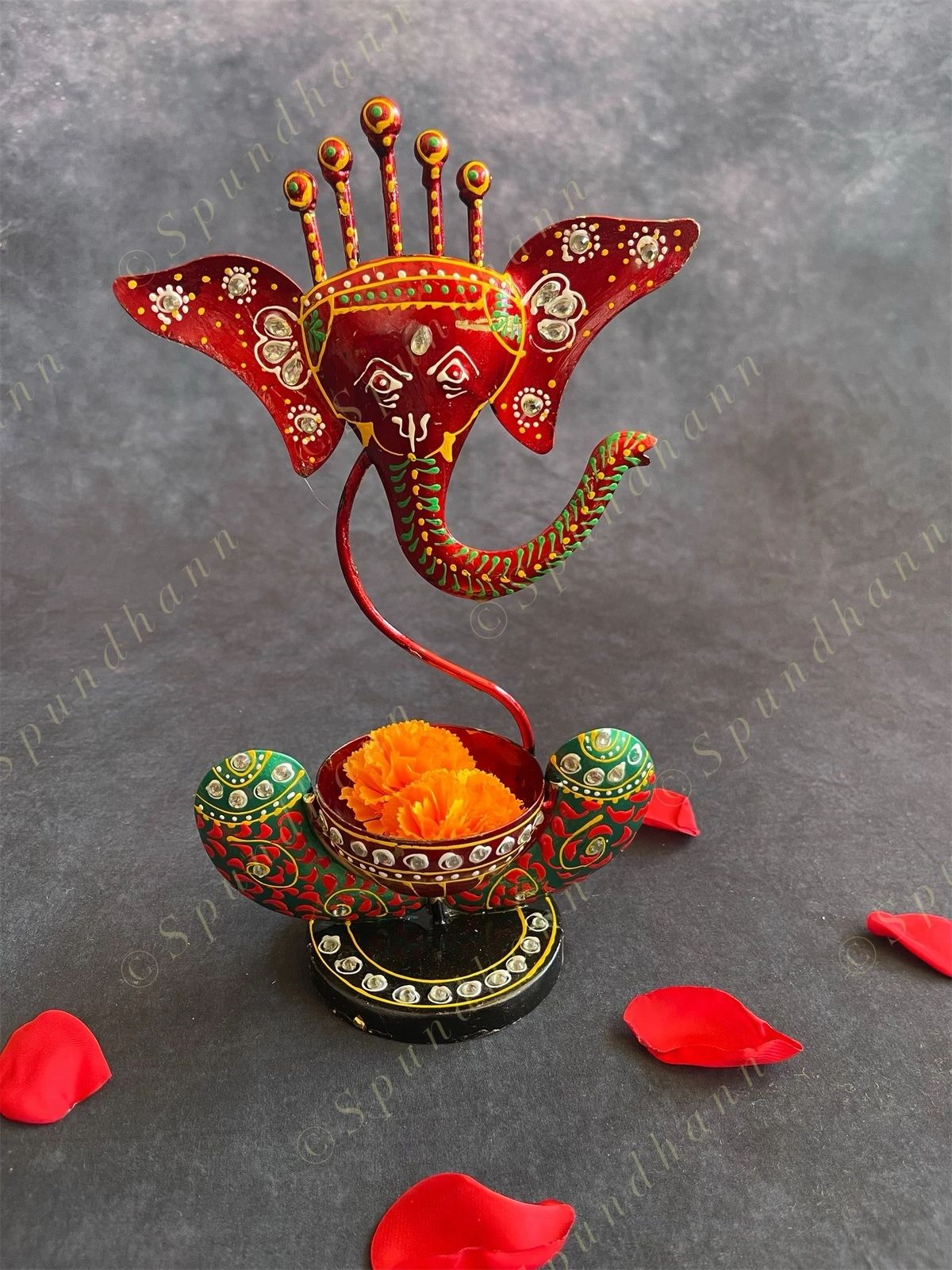 Decorative Ganesh Tea Light Holder