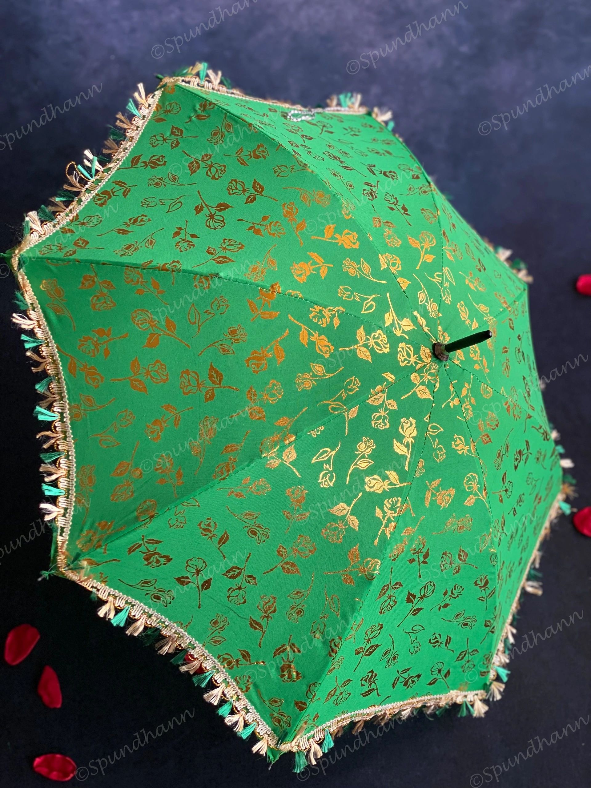 Colorful Foil Decorative Vintage Umbrella