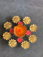 Rangoli Urli with Extended Tea Light Holders