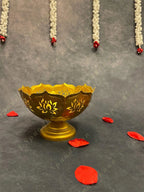 Big Standing Lotus Urli with Cutwork