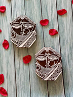 Tribal Lady Wooden Block Wall Hanging Decor