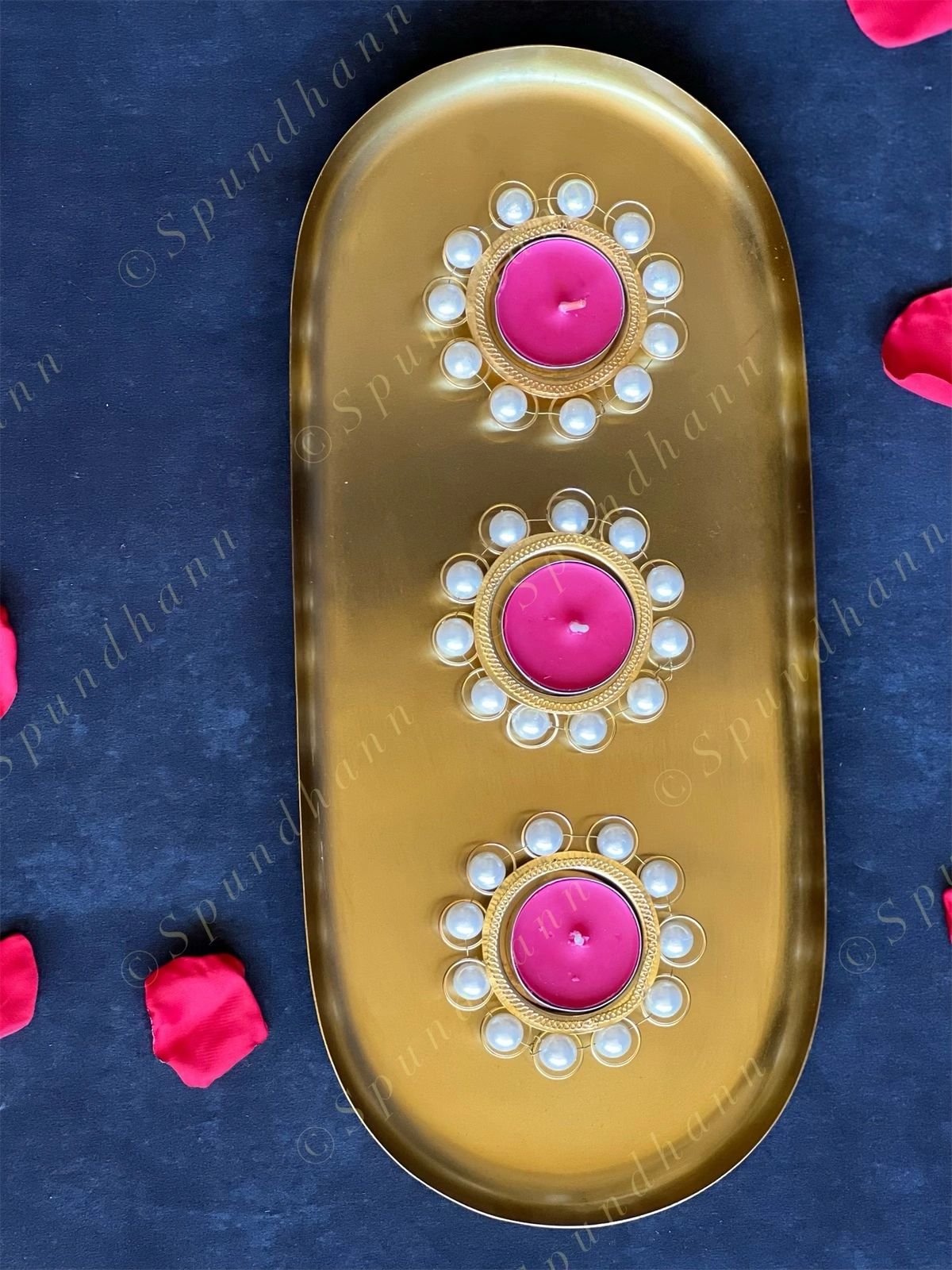 Pearl Tea Light Holder Set of 2