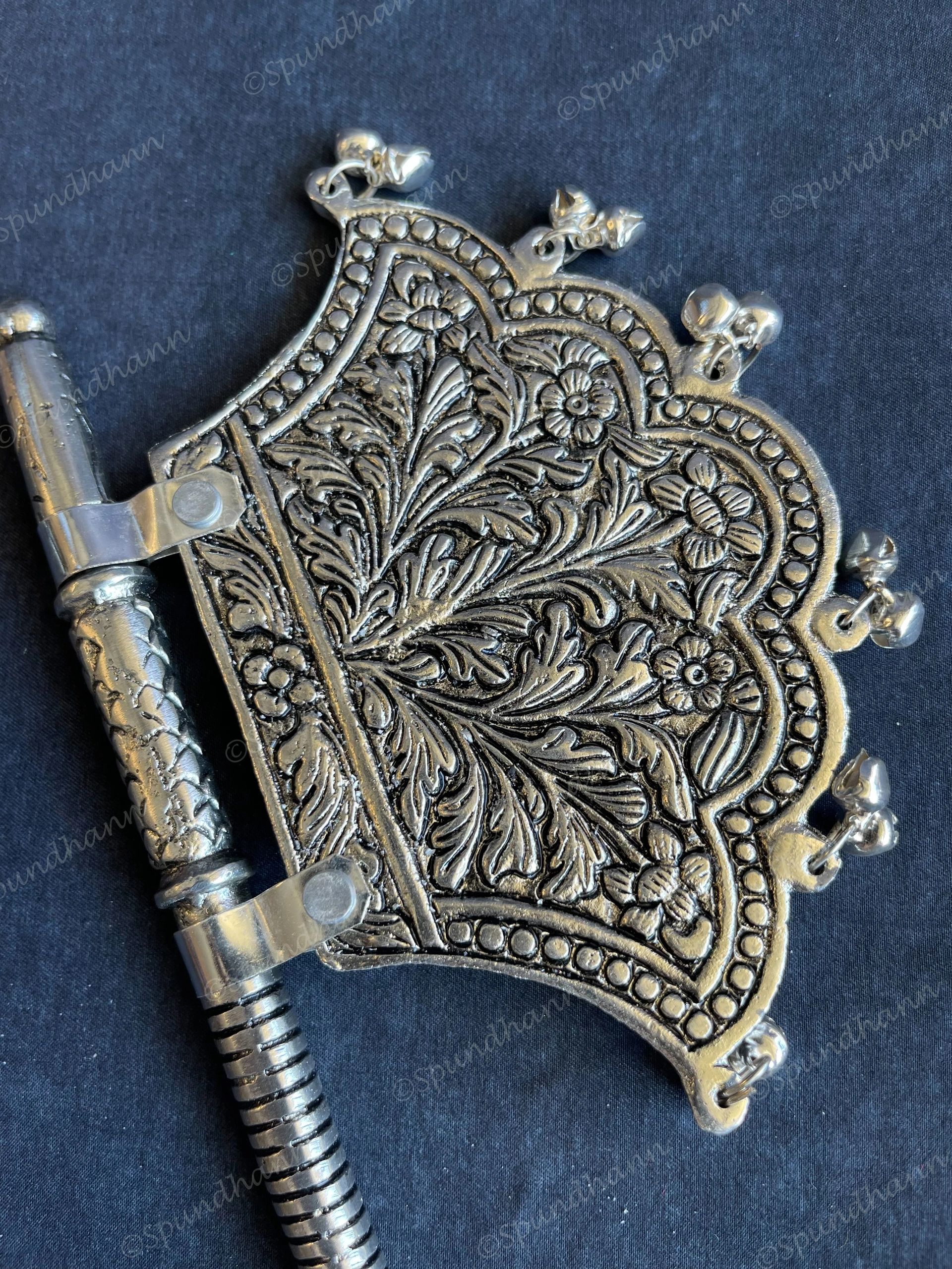 German Silver Pankhi / Fan Shaped Decor