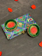 Rectangular Floral Patola Gift Box Only