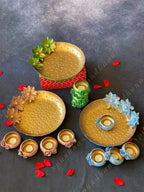 Decorative Star Embossed Thalis