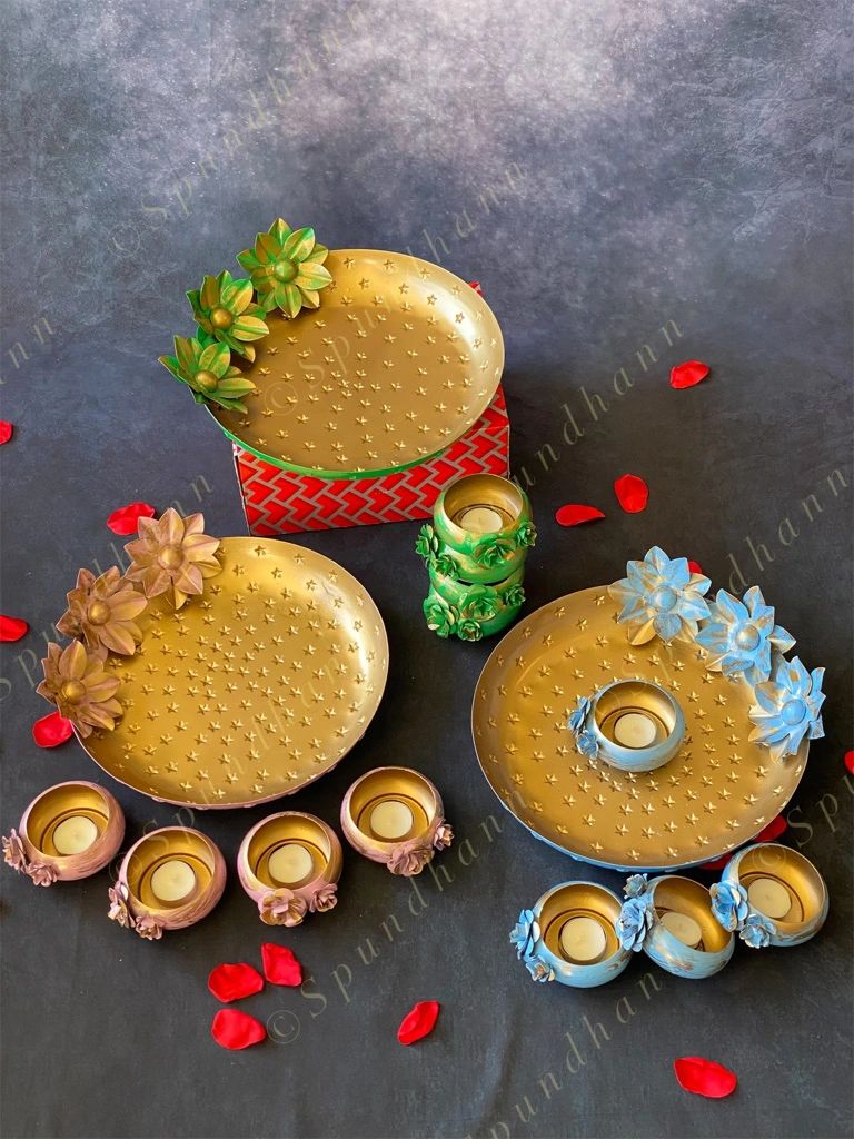 Decorative Star Embossed Thalis