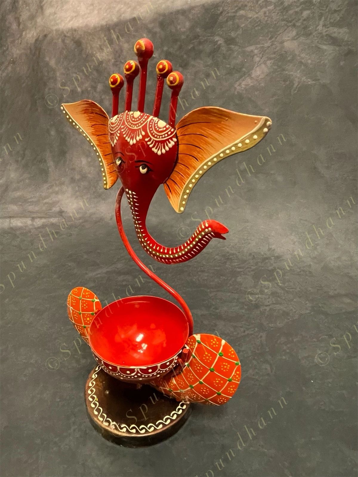 Decorative Ganesh Tea Light Holder