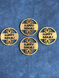Wooden Happy Diwali Laser Cut Gift Tags