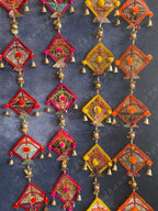 Small Kites with Bells Wall Hanging Decor Set of 2