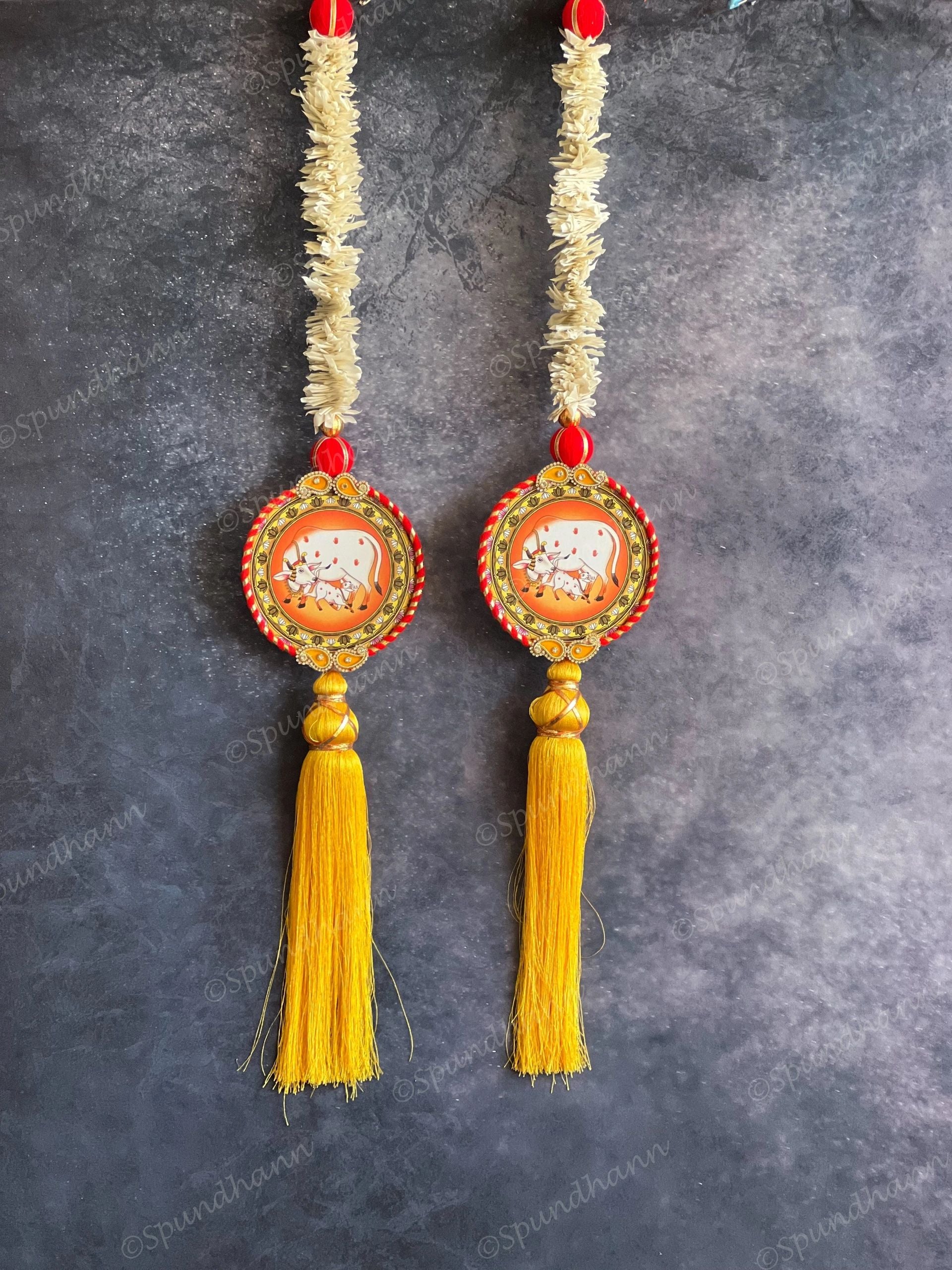 Pichwai Art Chameli String Dangler Set of 2