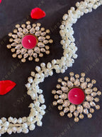 White & Golden Triple Studded Tea Light Holder