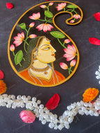 Paisley Shape Pichwai Wall Hanging Plate