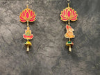 Laxmi Ganesh Shubh Labh Dangler Set of 2