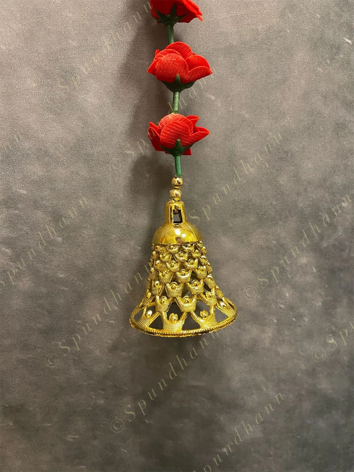 Rose Ganesha Bell Dangler (Set of 2)