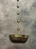 Hanging Embossed Urli in Silver Color Finish