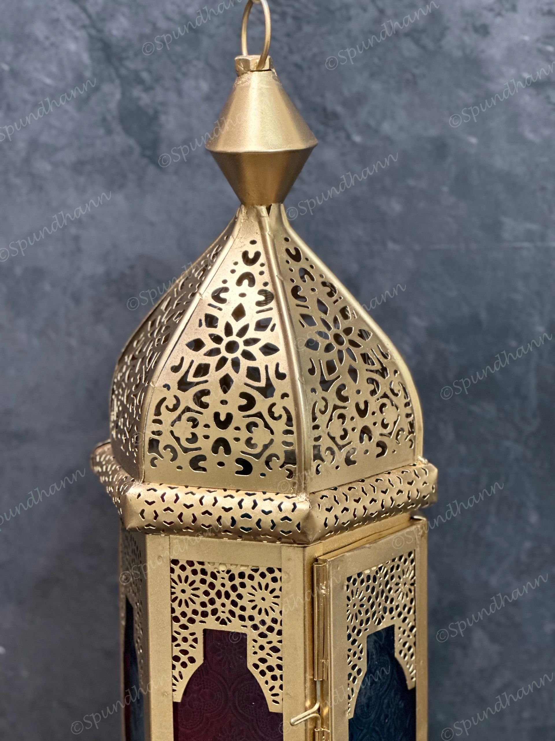 Stained Glass Double Color Lantern