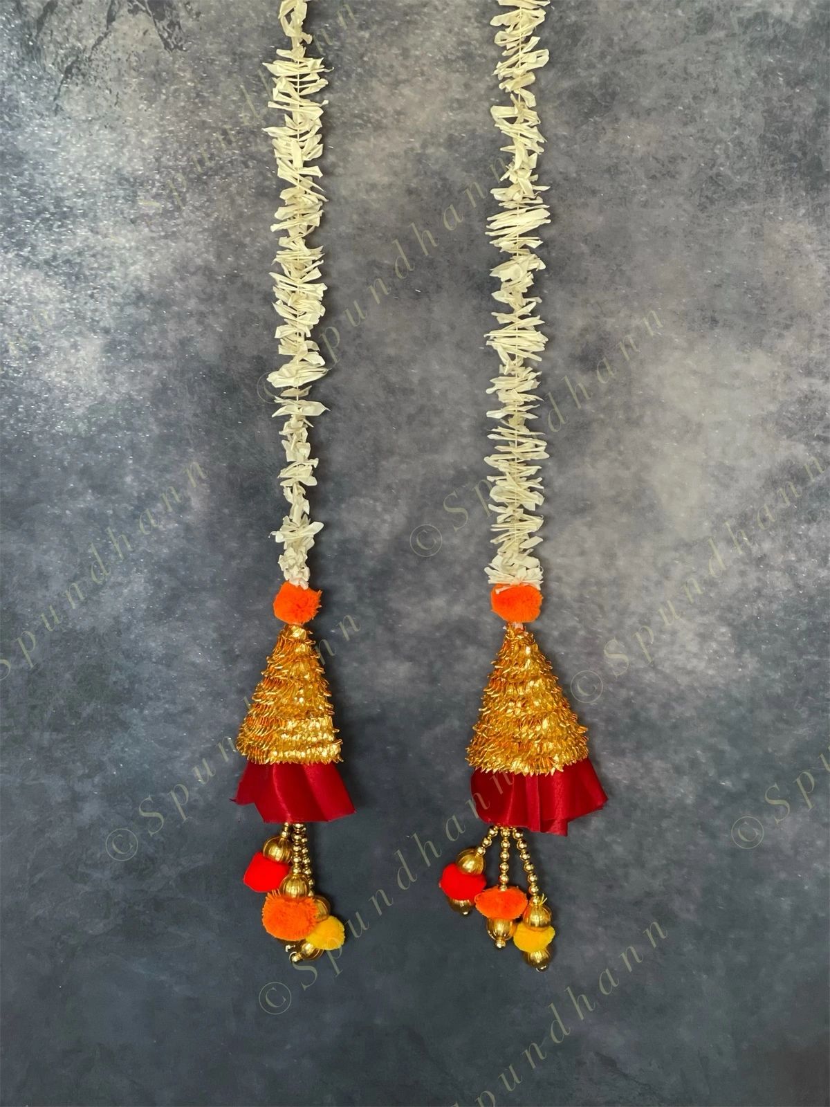 Chameli & Gota Fabric Colorful Dangler Single