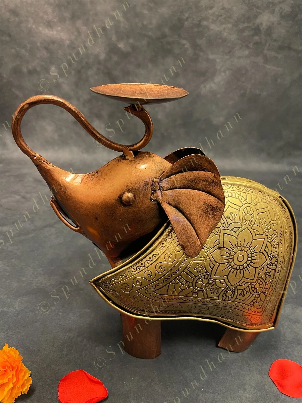 Elephant Figurine Tea Light Holder