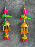 Cute Parrot Chatri Danglers - Single Piece