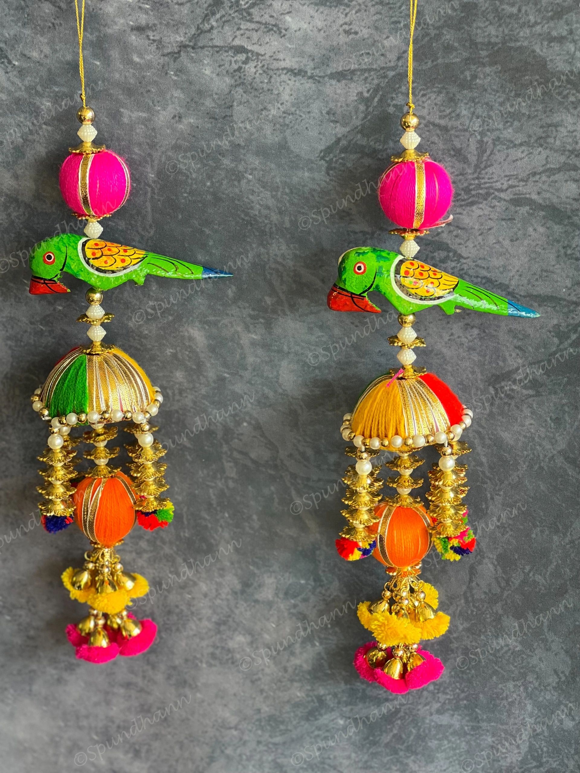 Cute Parrot Chatri Danglers - Single Piece