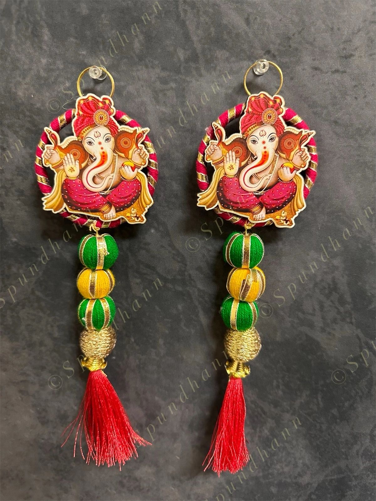Ganesha Dangler With Tassel Set of 2