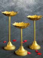 Hammered Mini Standing Thaal Urlis Set of 3