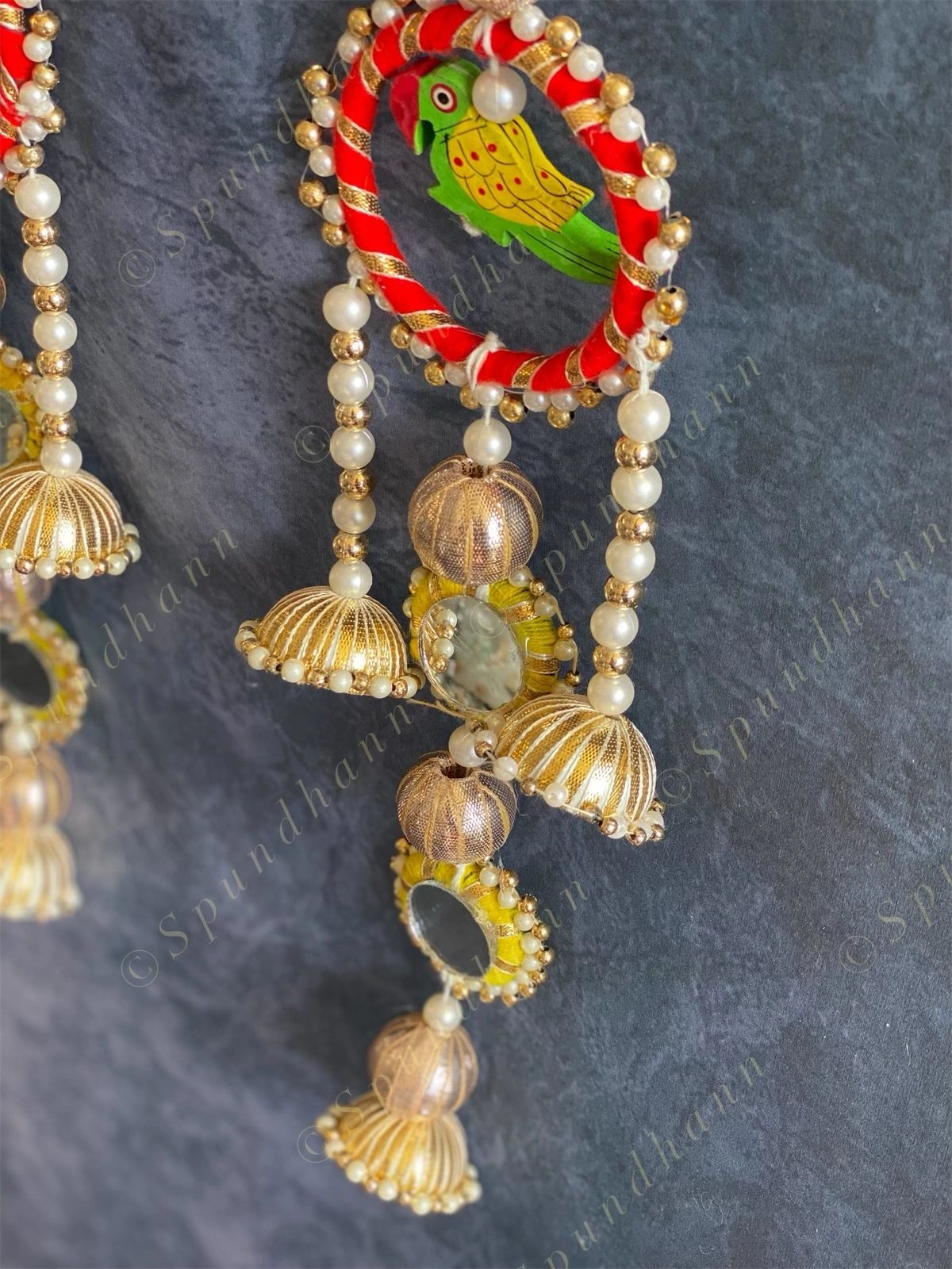 Colorful Parrot Jhumki Set of 2