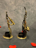 Musical Figurine Tea Light Holder Set of 2