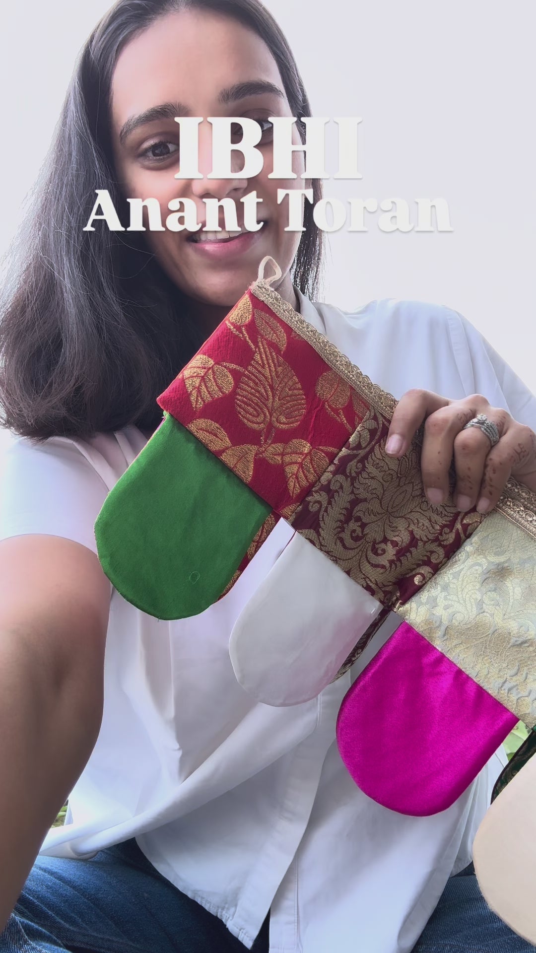 Anant Toran reversible fabric door hanging