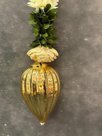 White Chameli String with Gold Drop