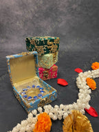 Square Floral Embroidered Gift Box Only