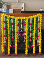 Signature Floral Toran with Pom Pom