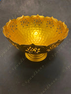 Big Standing Lotus Urli with Cutwork