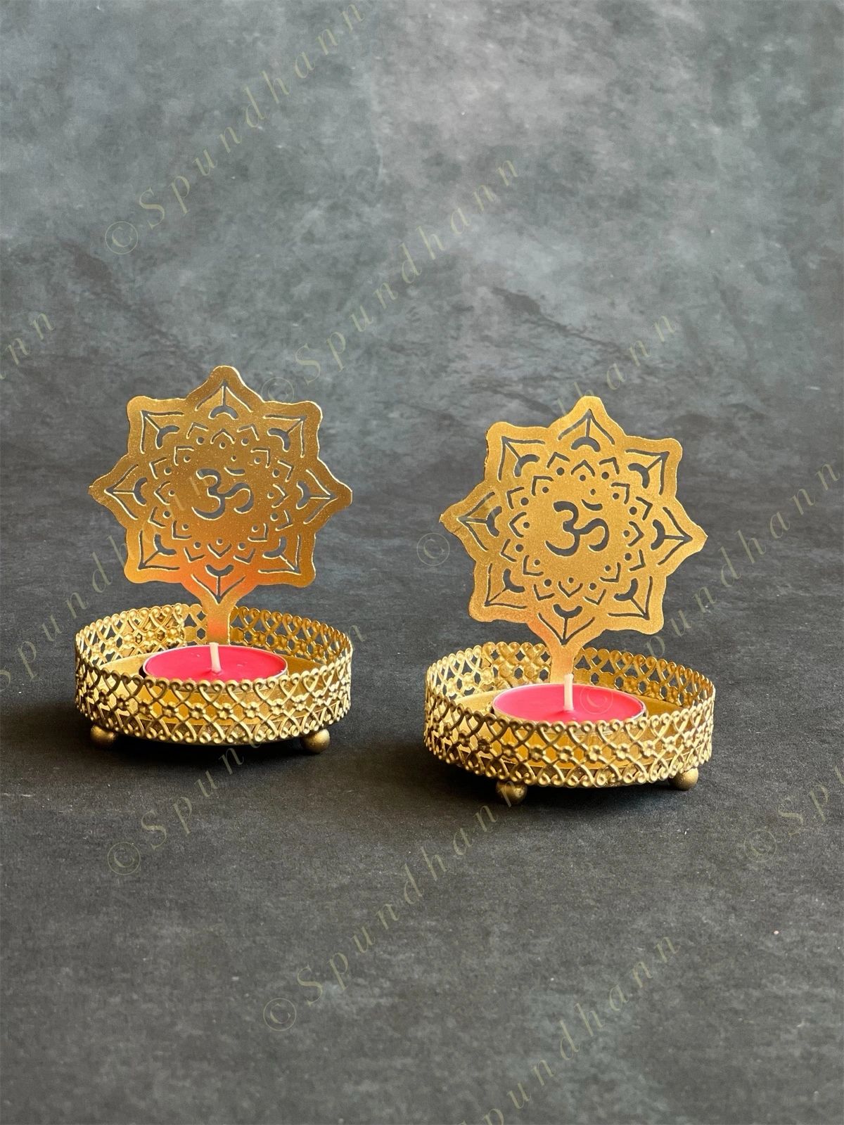 Shadow Tea Light Candle Holders - Ganesh /Maa Durga / Om
