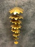 Large Reverse Hanging Metal Flower Ornament
