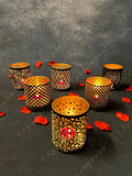 Fancy Votive Cylinder Shadow Tea Light Holder (Cutwork)